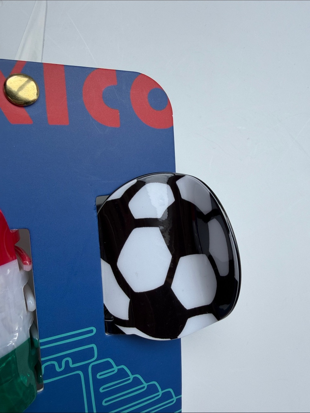 Mexico-themed hair claw clip set. - Picture 4 of 11